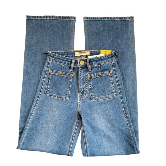 NEW Rock & Roll Denim Highrise Relaxed Flare Jeans – Women's Size 26x34 - Picture 1 of 8